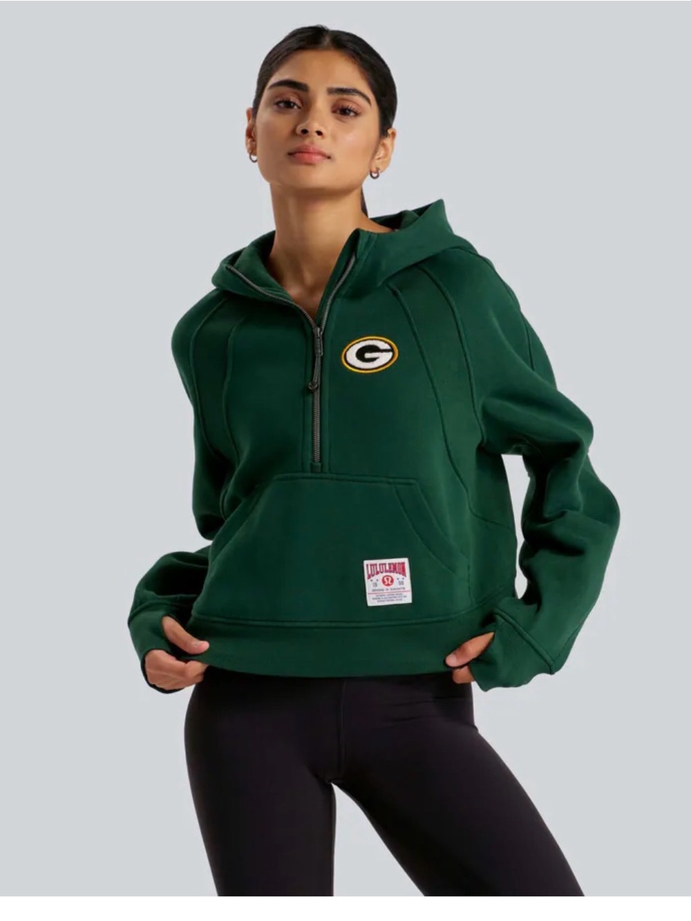 Women's Green Bay Packers lululemon Alouette Scuba Oversized Half-Zip Hoodie